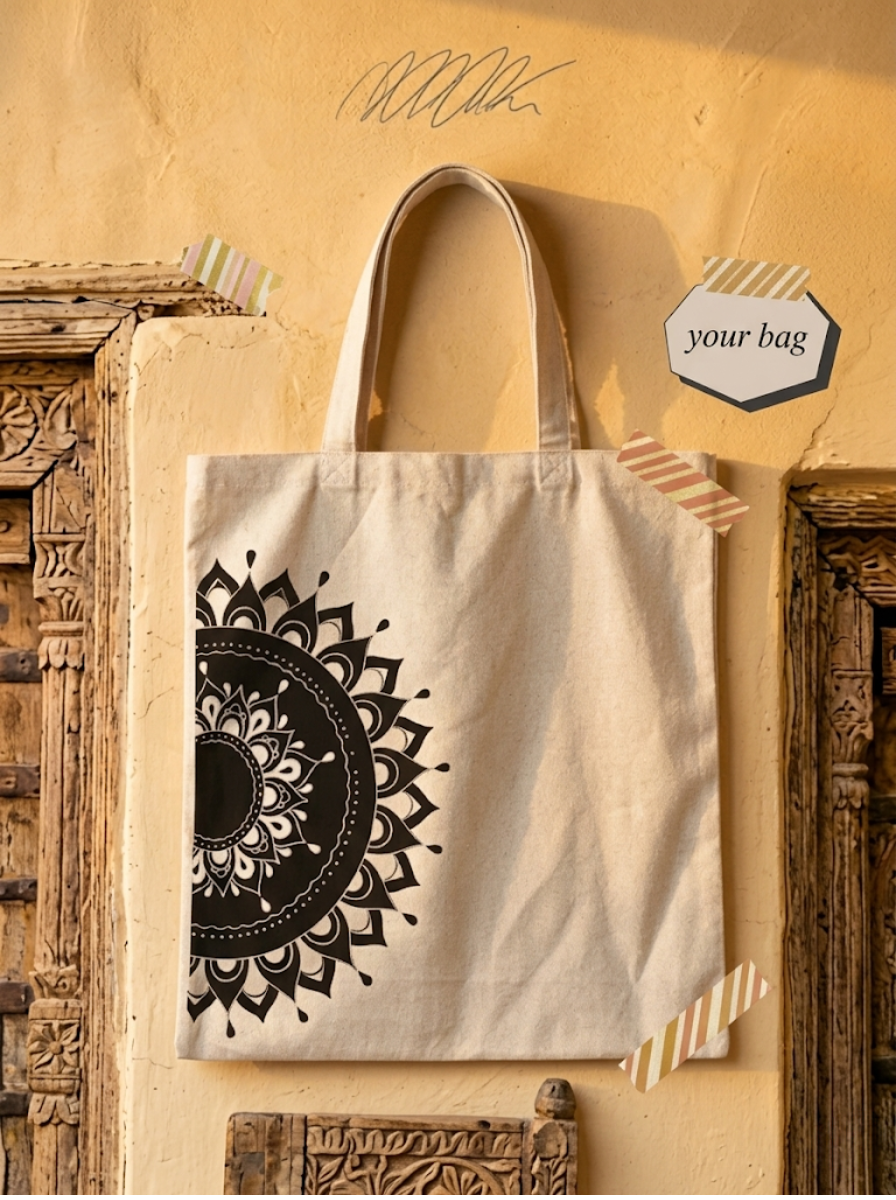 Cotton Tote Bag - Design 56