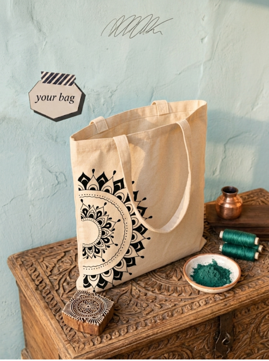 Cotton Tote Bag - Design 56